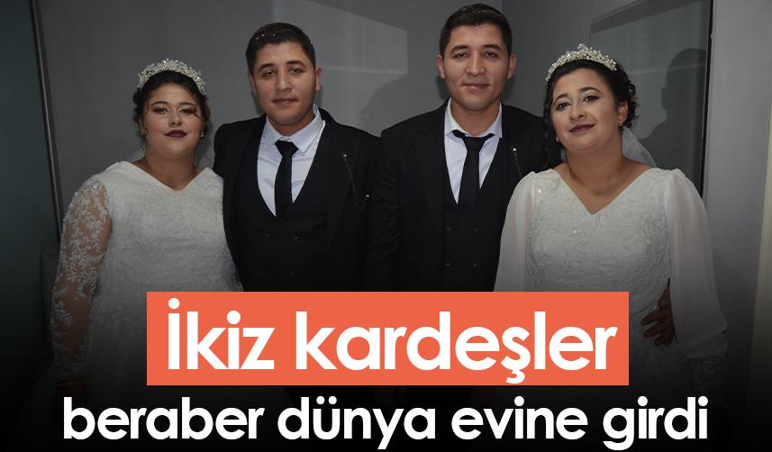 Ordu'da ikiz kardeşler beraber dünya evine girdi