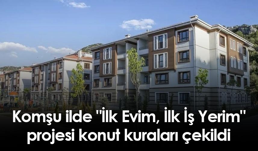 Rize'de "İlk Evim, İlk İş Yerim" projesi konut kuraları çekildi