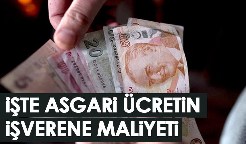 İşte asgari ücretin işverene maliyeti
