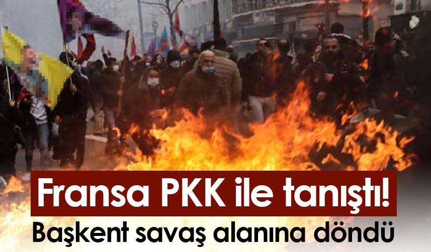 Fransa PKK ile tanıştı! Başkent savaş alanına döndü