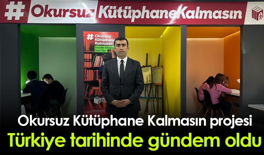'Okursuz Kütüphane Kalmasın' projesi Türkiye tarihinde gündem oldu