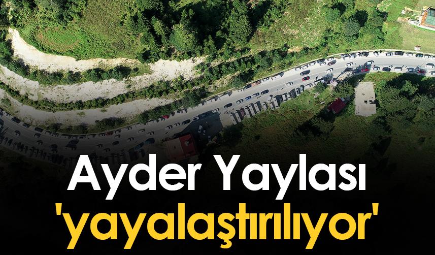 Rize'de bulunan Ayder Yaylası 'yayalaştırılıyor'