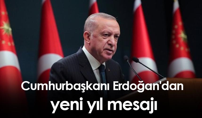 Cumhurbaşkanı Erdoğan'dan yeni yıl mesajı