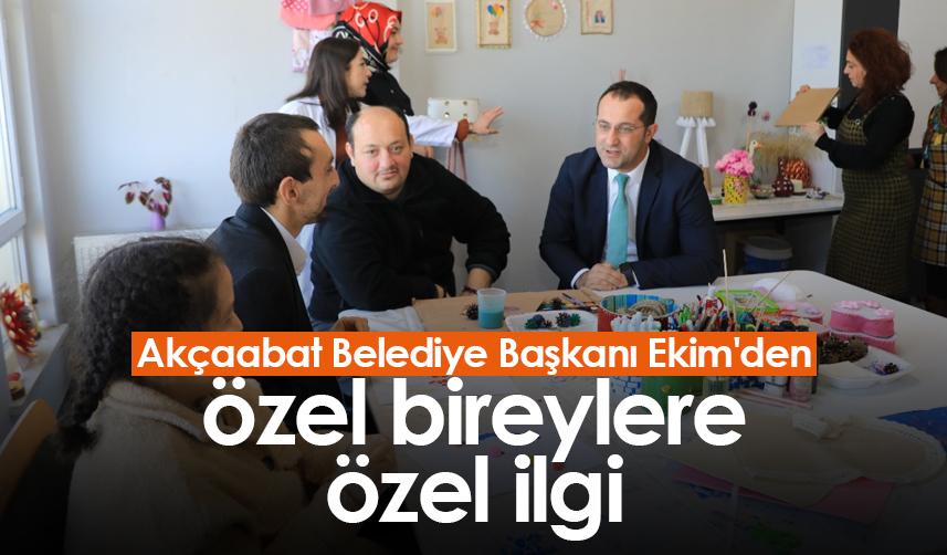 Akçaabat Belediye Başkanı Ekim'den özel bireylere özel ilgi