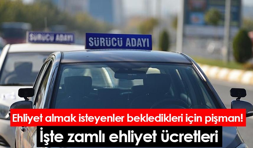 Ehliyet almak isteyenler bekledikleri için pişman! İşte zamlı ehliyet ücretleri