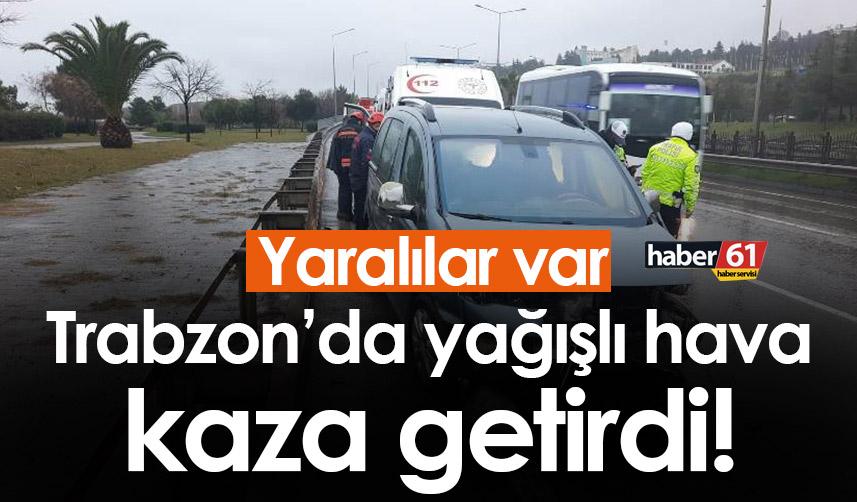 Trabzon’da sahil yolunda kaza: 3 kişi yaralandı