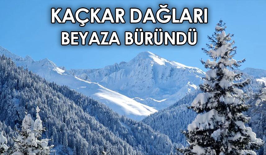 Kaçkar Dağları beyaza büründü