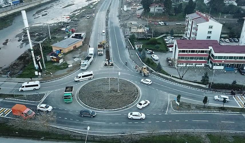 Giresun’da ilk modern dönel kavşak ulaşıma açıldı