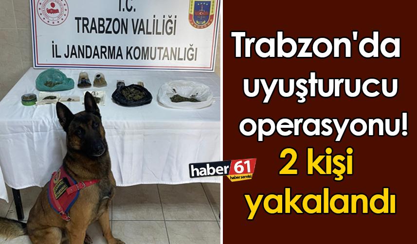 Trabzon'da uyuşturucu ticareti gözaltında bitti! 2 kişi yakalandı
