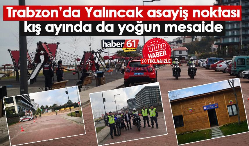 Trabzon’da Yalıncak asayiş noktası kış ayında da yoğun mesaide