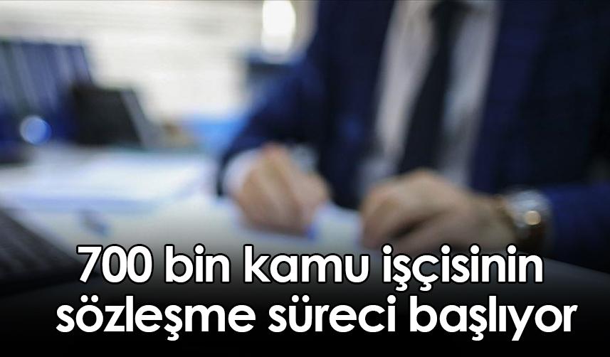 700 bin kamu işçisinin sözleşme süreci başlıyor