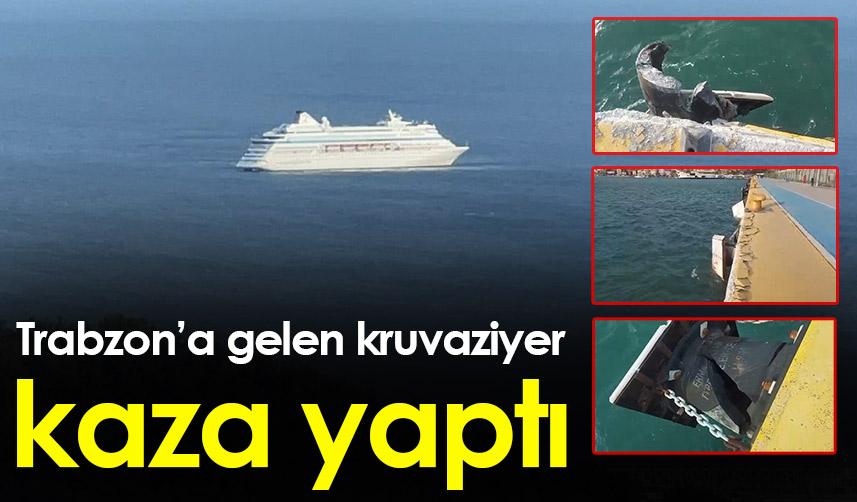 Trabzon’a gelen kruvaziyer Bartın’da kaza yaptı