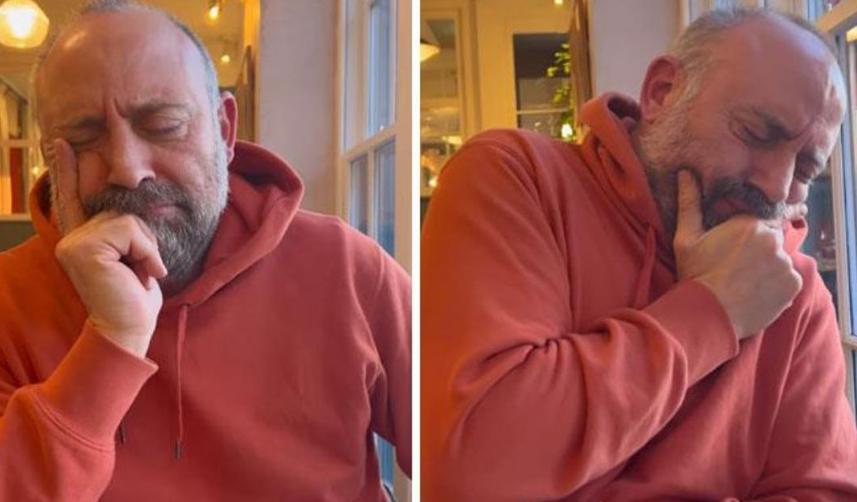 Bergüzar Korel'in uyumasını taklit eden Halit Ergenç, izleyicileri kırıp geçirdi