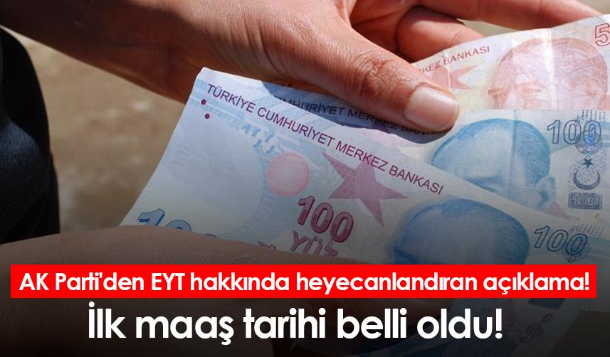 AK Parti'den EYT hakkında heyecanlandıran açıklama!