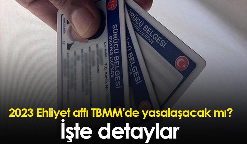 2023 Ehliyet affı TBMM'de yasalaşacak mı? İşte detaylar