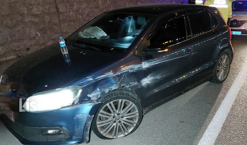 Samsun'da otomobil bariyere çarptı! 1 yaralı