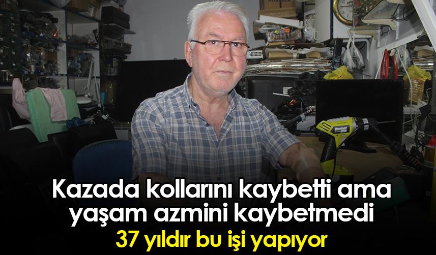 Giresun'da kazada kollarını kaybetti ama yaşam azmini kaybetmedi