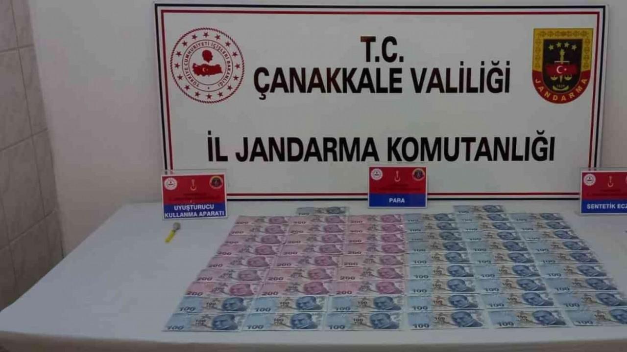 Lapseki’de sahte para ve uyuşturucu operasyonunda 3 gözaltı