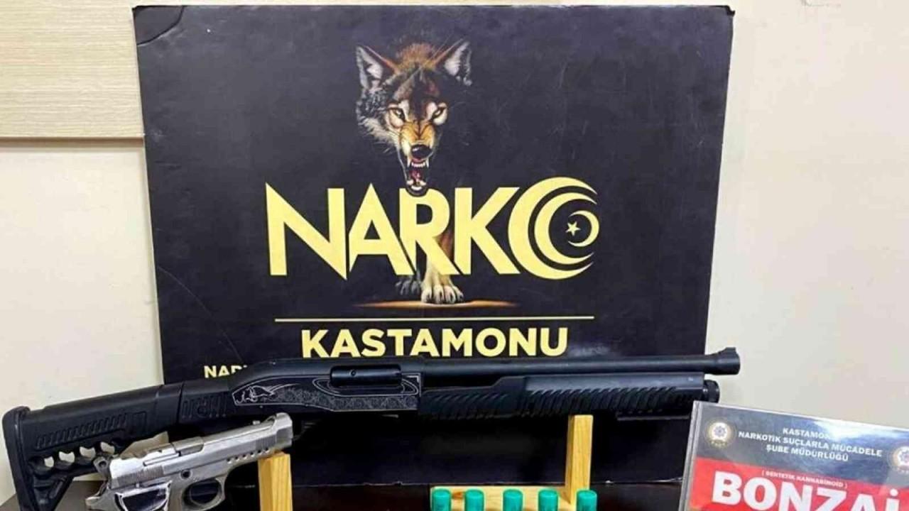 Kastamonu’da uyuşturucu ve kaçak silah ele geçirildi: 1 gözaltı