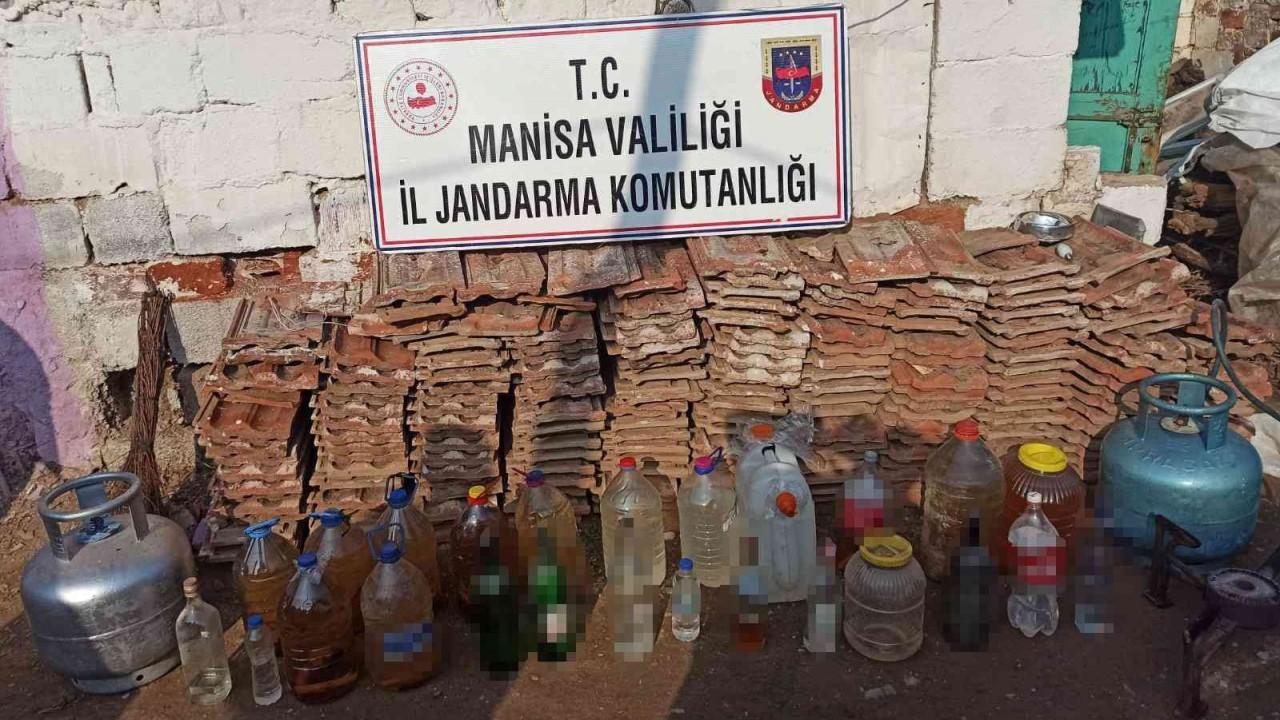 Salihli’de 291 litre kaçak içki ele geçirildi