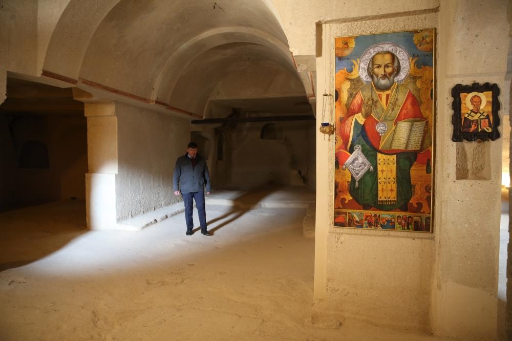 Kapadokya'da turizme açılacak Manastır Vadisi'ndeki çalışmalar sürüyor