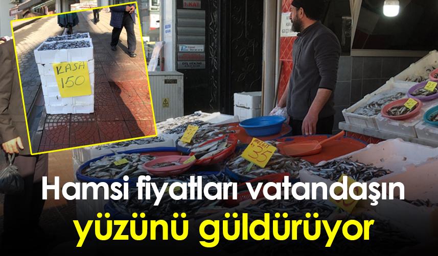 Rize'de hamsi fiyatları vatandaşın yüzünü güldürüyor