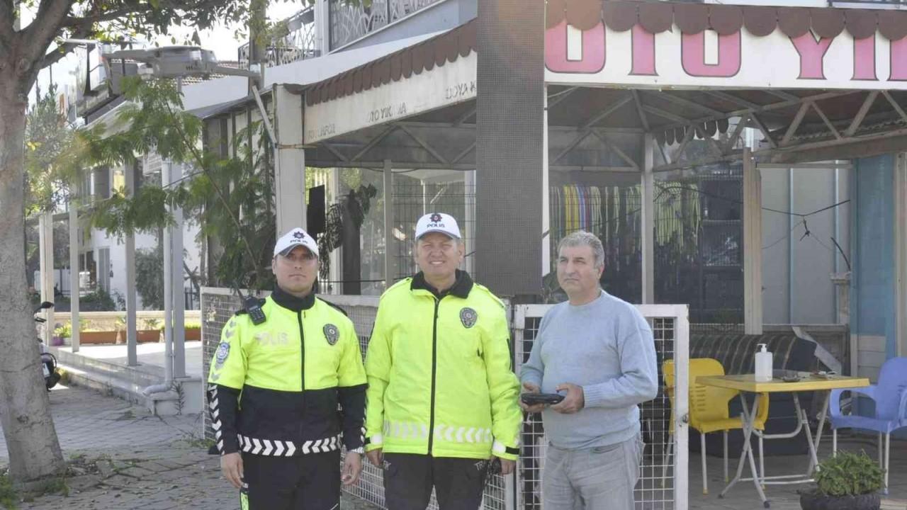 Fethiye’de trafik ekipleri drone destekli denetim yaptı