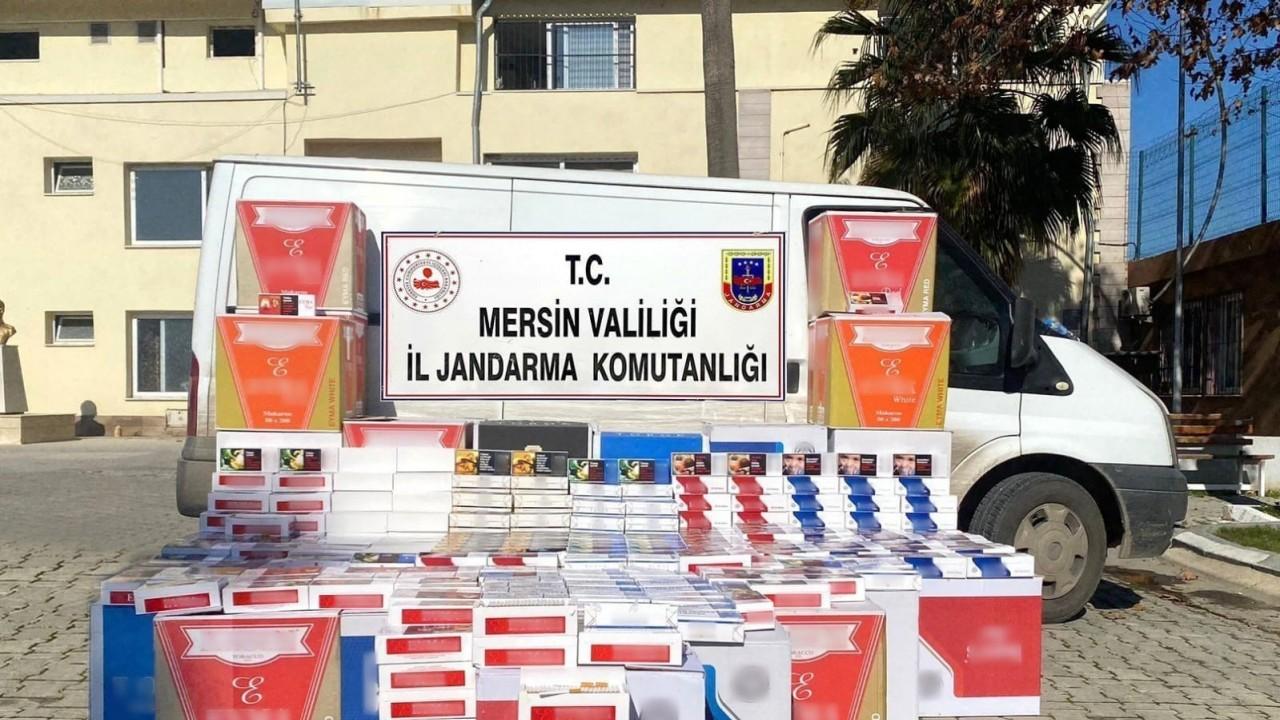 Mersin’de 170 bin adet kaçak sigara ele geçirildi