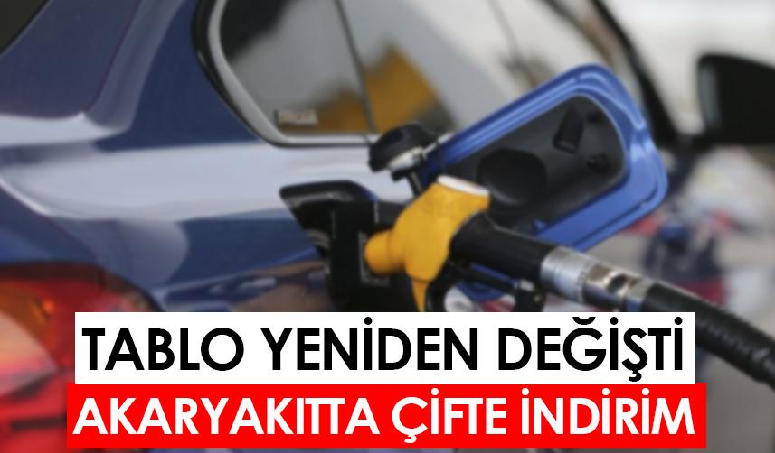 Tablo yeniden değişti! Akaryakıtta çifte indirim