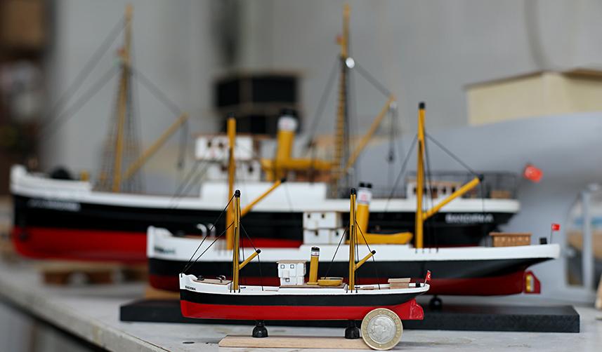 Samsun'da Bandırma Vapuru'nun 40 kat küçük hali yapılıyor