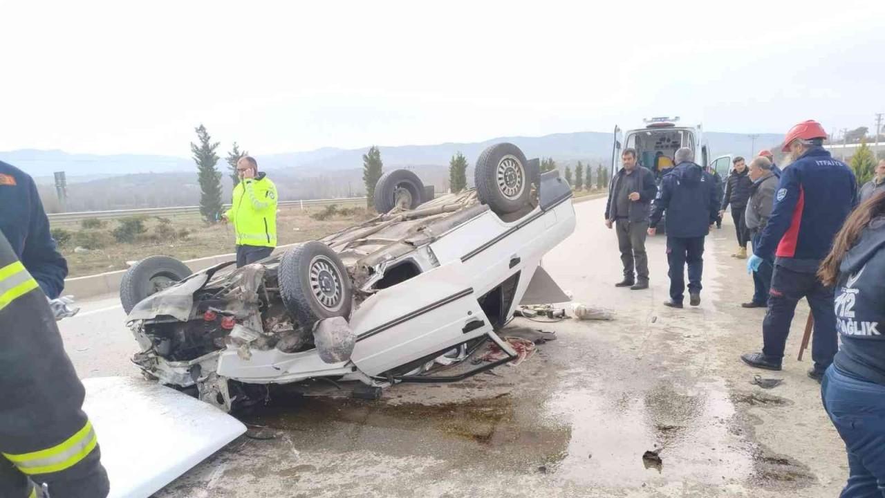 Gediz’de trafik kazası: 3 yaralı
