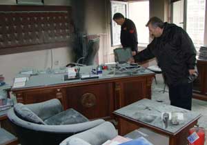 Trabzon Adliyesi'nde yangın