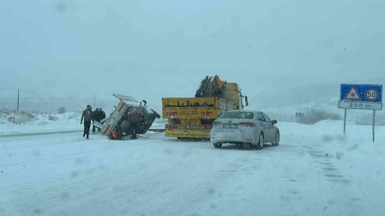 Bingöl’de kar kazayı beraberinde getirdi
