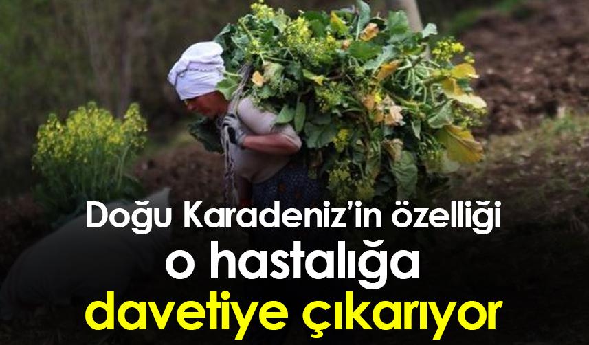 Bu hastalık Doğu Karadeniz'de daha fazla görülüyor