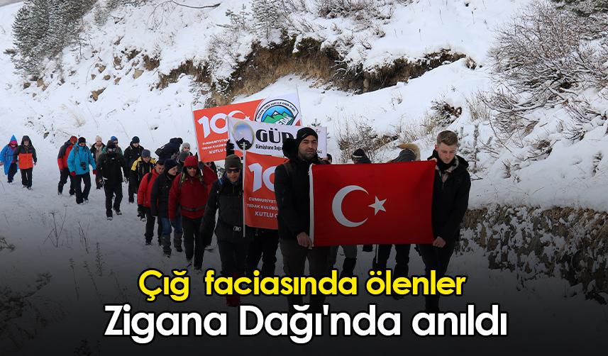 Çığ faciasında ölenler Zigana Dağı'nda anıldı