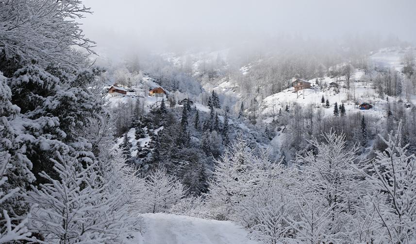 Rize’nin Yaylaları Beyaza Büründü: Kar Kalınlığı Bir Metreyi Aştı