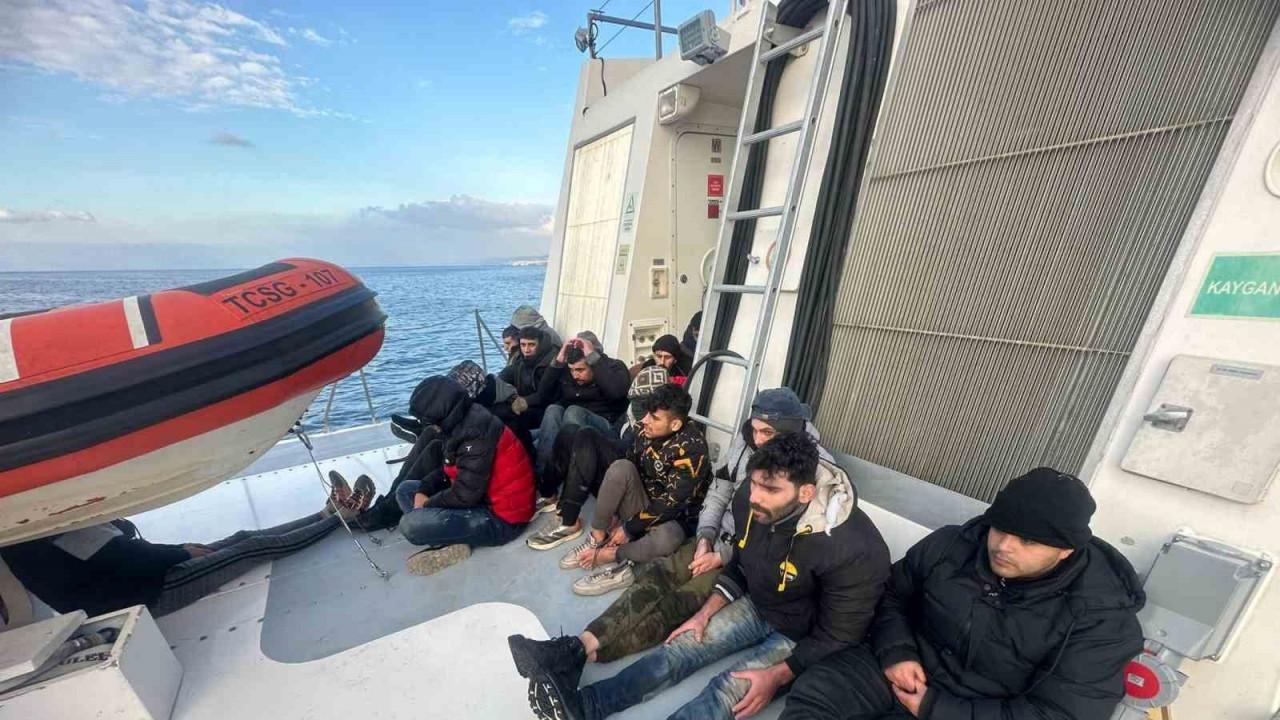 Aydın’da 19 düzensiz göçmen kurtarıldı