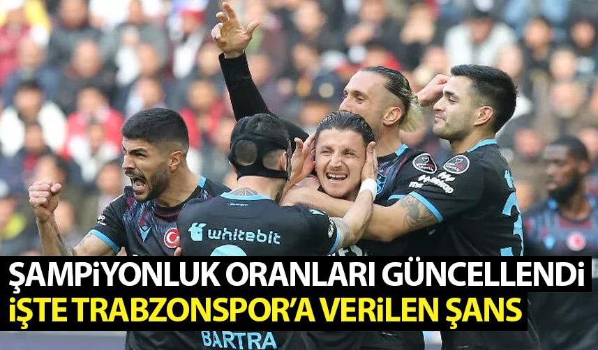 Süper Lig'de şampiyonluk oranları güncellendi! İşte Trabzonspor'a verilen şans