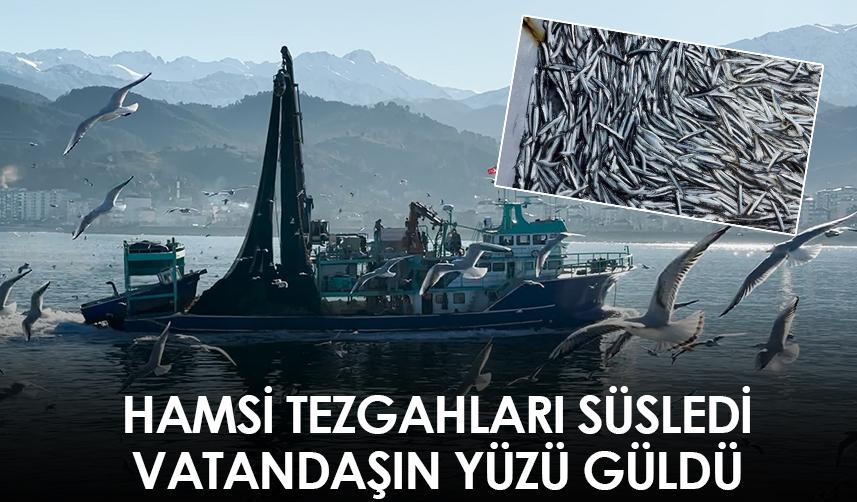 Rize'de hamsi tezgahları süsledi! Vatandaşın yüzü güldü