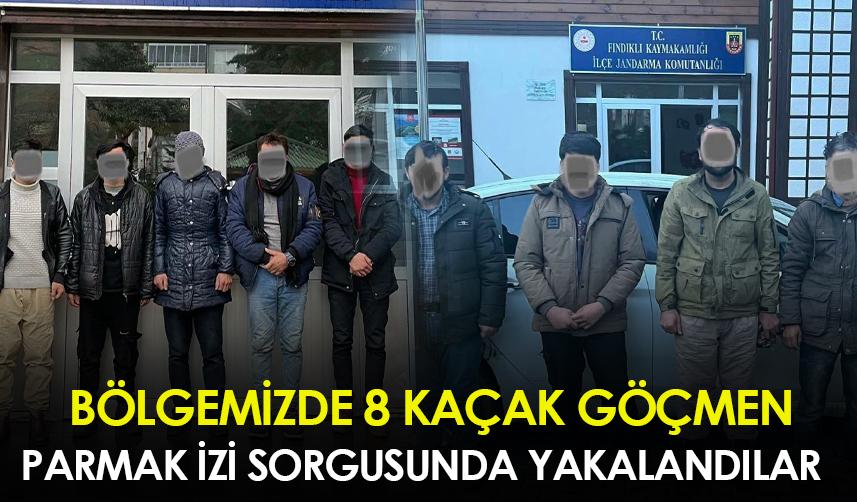Rize'de göçmen kaçakçılığı! 8 göçmen yakalandı