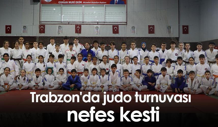 Trabzon'da judo turnuvası nefes kesti