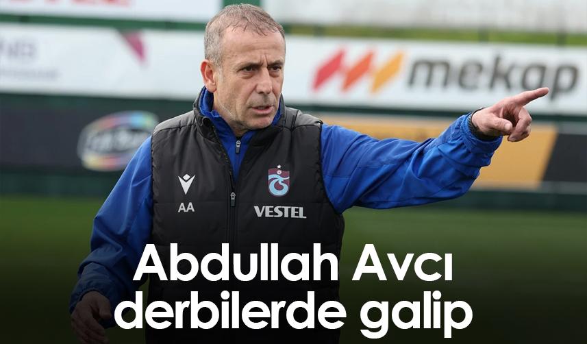 Trabzonspor'da Abdullah Avcı derbilerde galip