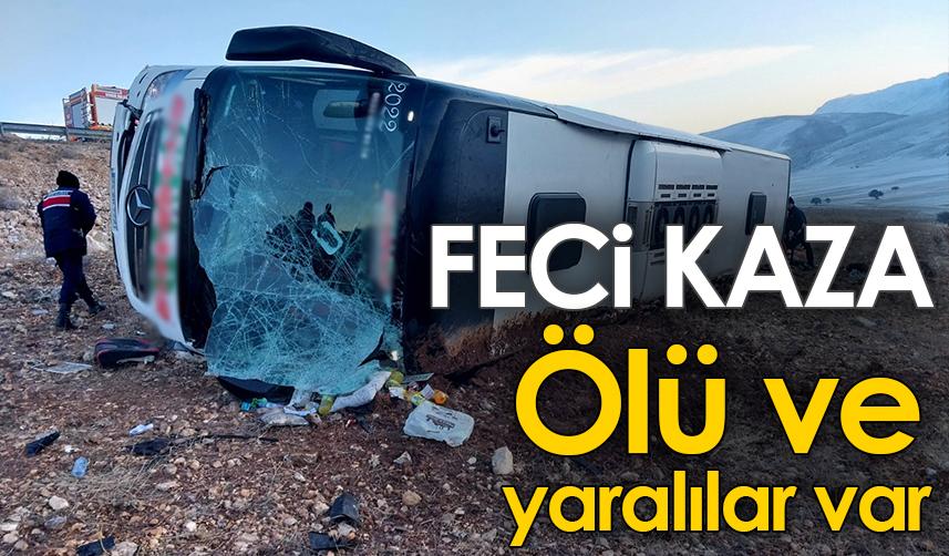 Afyonkarahisar'da otobüs devrildi! Ölü ve yaralılar var