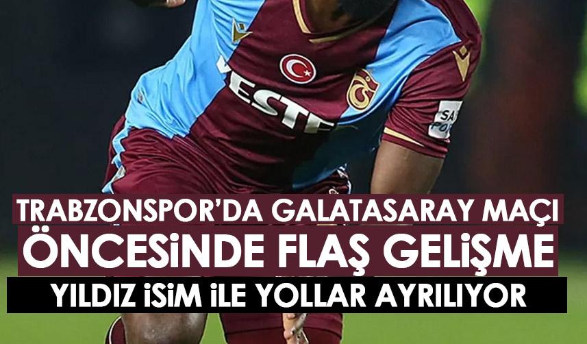 Trabzonspor'da sürpriz gelişme! Yıldız isim ile yollar ayrılıyor