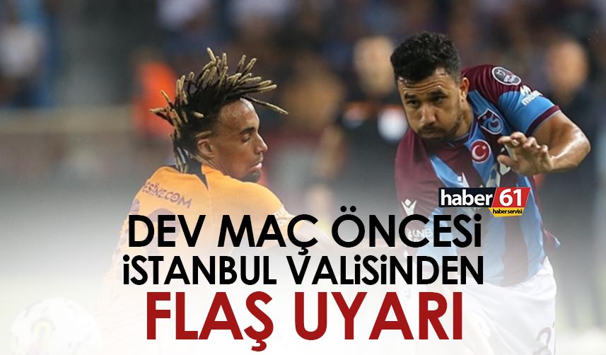 Trabzonspor’un Galatasaray maçı öncesi İstanbul Valisi Yerlikaya’dan kar uyarısı!