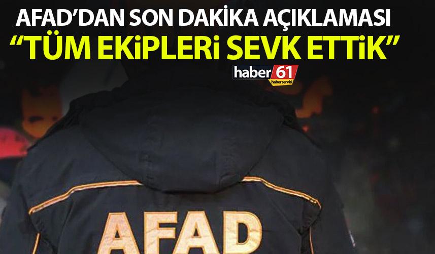 AFAD'dan son dakika Kahramanmaraş açıklaması! "Tüm ekiplerimizi bölgeye sevk ettik"