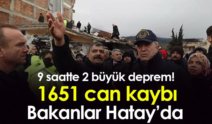 9 saatte 2 büyük deprem: 1651 can kaybı