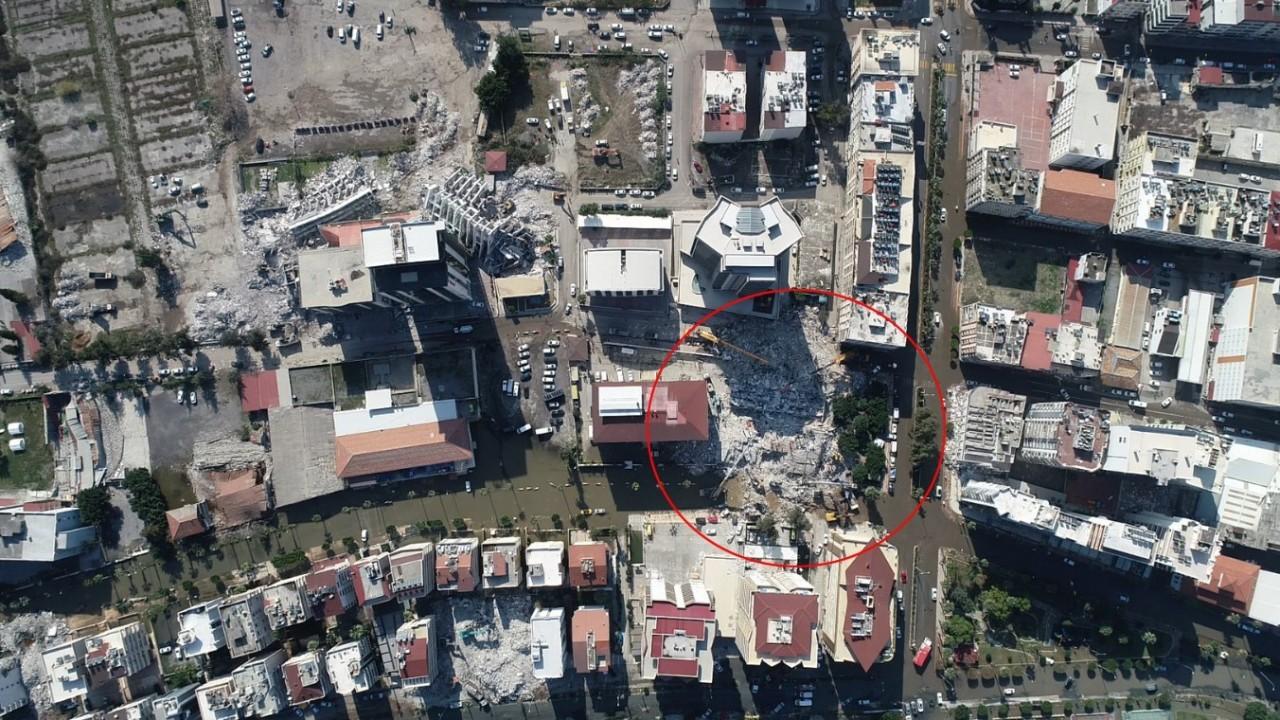 6 kişinin canlı çıkarıldığı Arzu Apartmanı’nın dron görüntüsü
