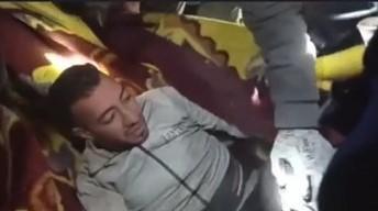 Suriyeli Muhammed, 75 saat sonra işte böyle kurtarıldı