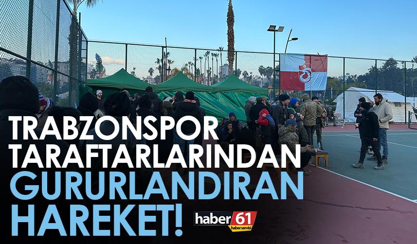 Trabzonspor taraftarlarından gururlandıran hareket! Depremzedeler için aşevi